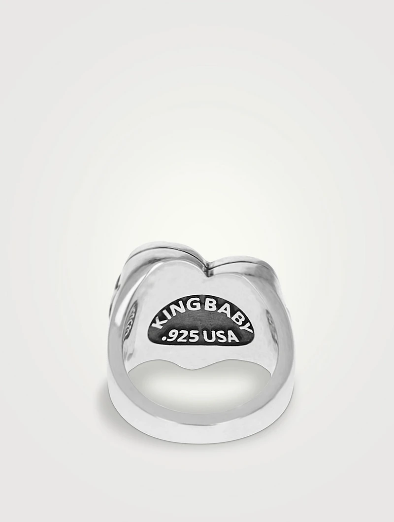 Silver Tattoo Chosen Heart Ring