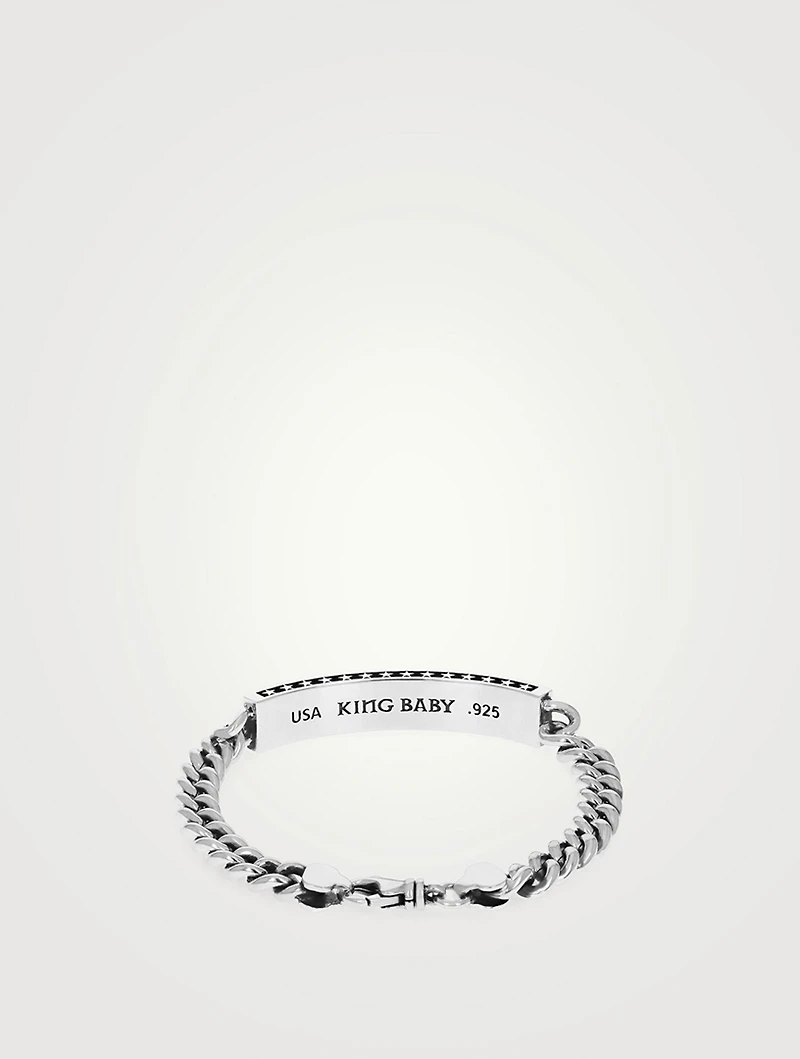 Silver Stars ID Bracelet