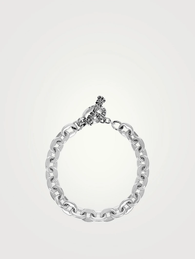 Small Silver Nautical Link Bracelet