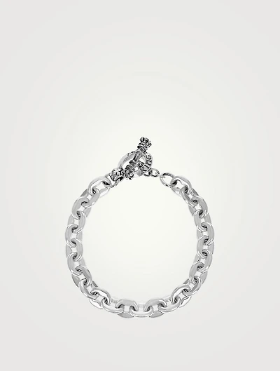 Small Silver Nautical Link Bracelet