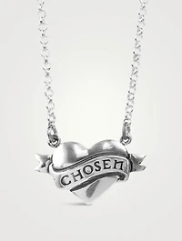 Silver Tattoo Chosen Heart Necklace