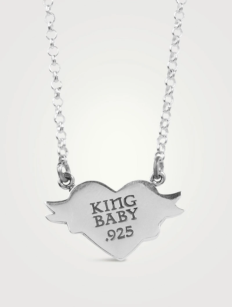 Silver Tattoo Chosen Heart Necklace