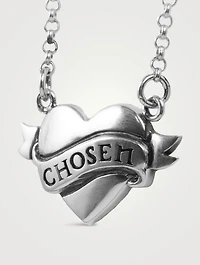 Silver Tattoo Chosen Heart Necklace