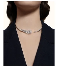 Plume De Paon White Gold Necklace With Diamonds