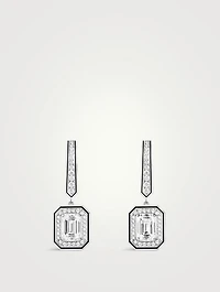 Vendôme Liseré White Gold Sleeper Earrings With Diamonds