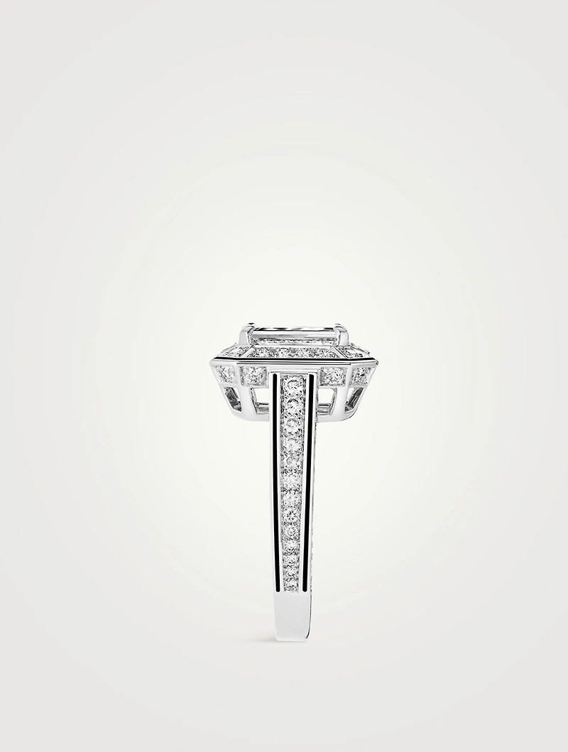 Vendôme Liseré White Gold Solitaire Diamond Ring