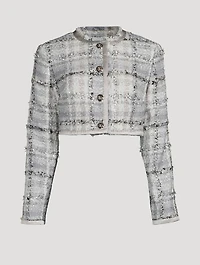 Raschel Cropped Tweed Jacket