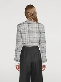 Raschel Cropped Tweed Jacket