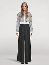 Raschel Cropped Tweed Jacket