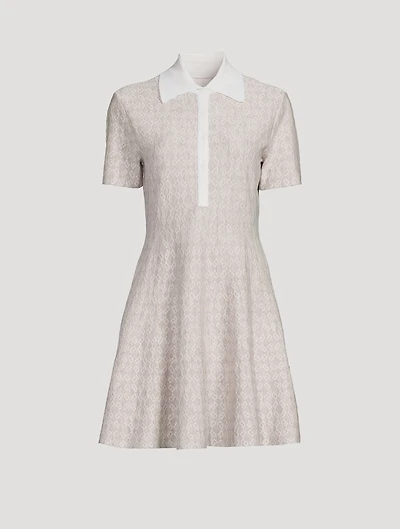 Monogram 72 Jacquard Polo Dress