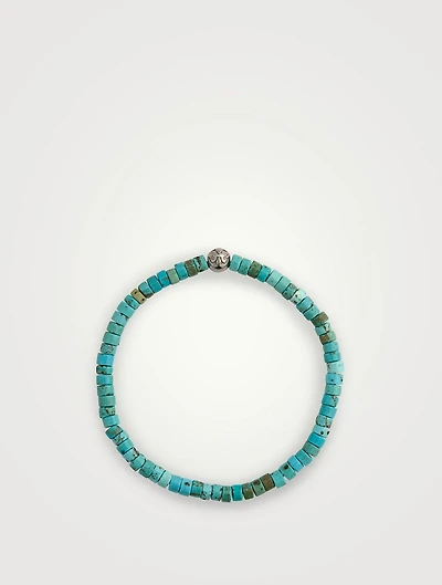 Turquoise Heishi Beaded Bracelet