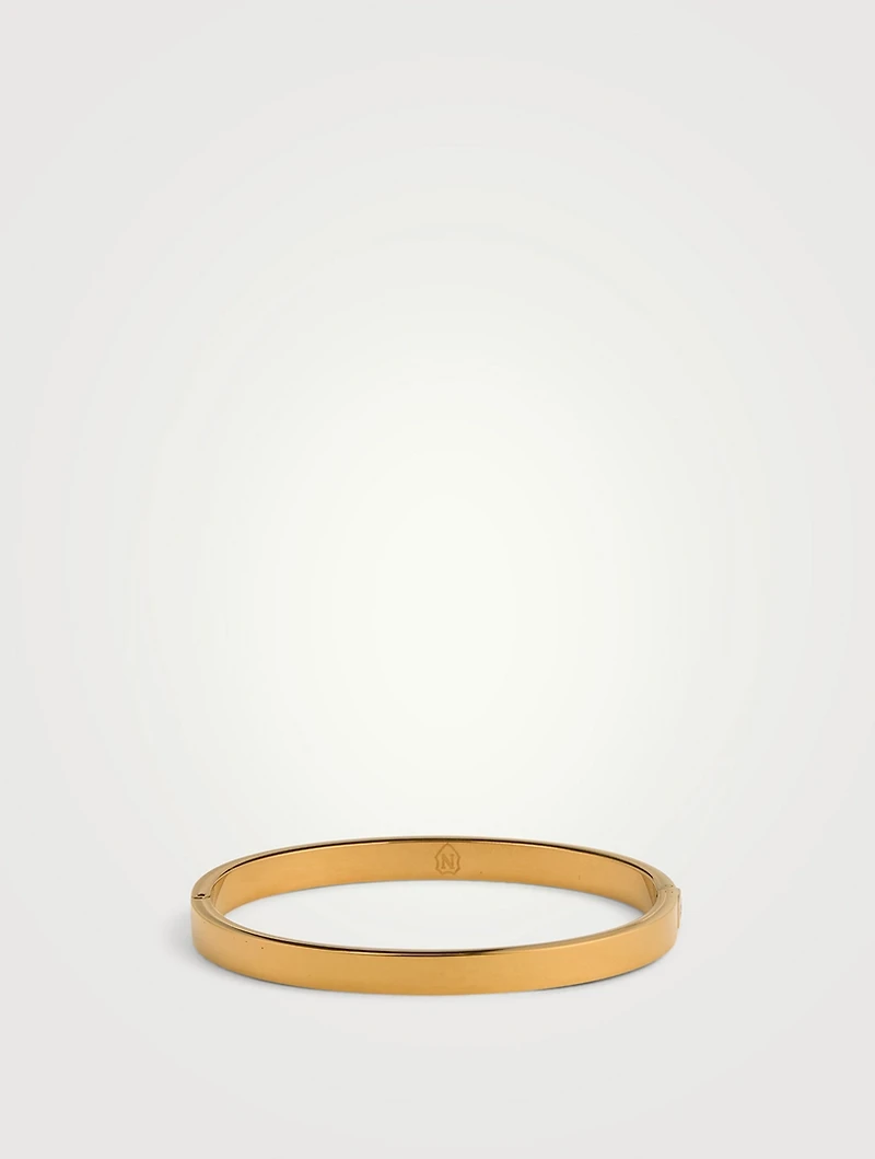 Gold Plated Stainless Steel Bangle Bracelet