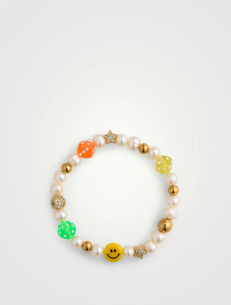 Dice Pearl Bracelet