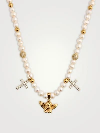 Angel Pearl Choker Necklace