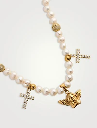 Angel Pearl Choker Necklace