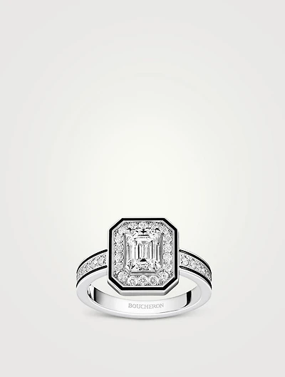 Vendôme Liseré White Gold Solitaire Diamond Ring