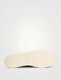 Chevron Suede Loafers