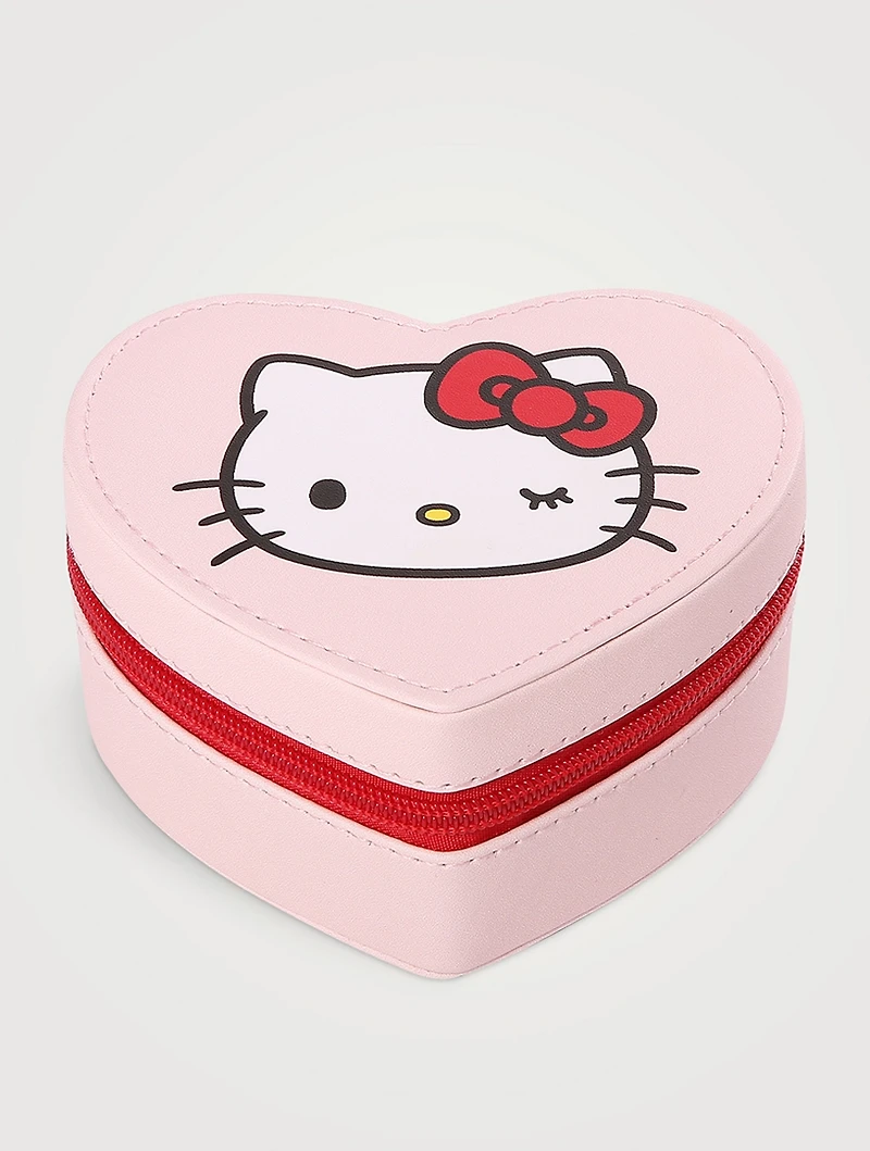 Hello Kitty Heart Zipper Case