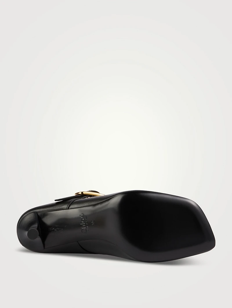 Andrea Leather Mules