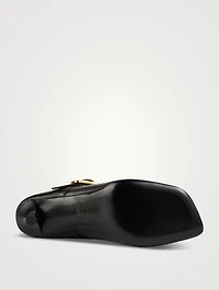 Andrea Leather Mules