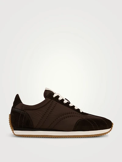 Sport Nylona And Suede Sneakers