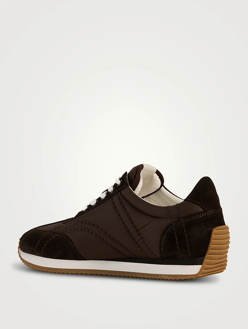 Sport Nylona And Suede Sneakers