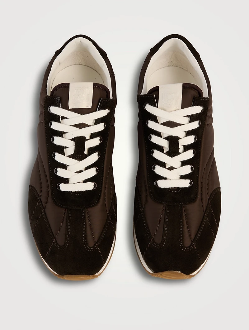 Sport Nylona And Suede Sneakers