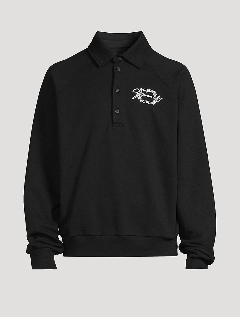Logo Polo Sweatshirt