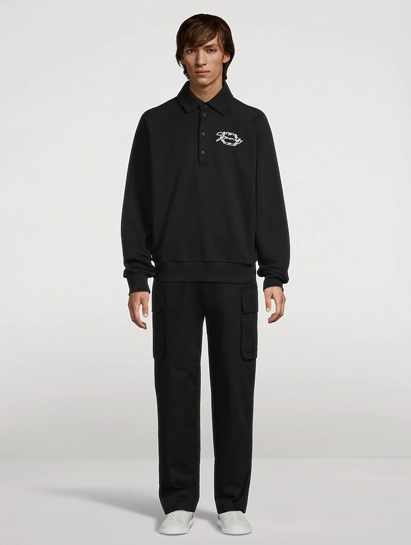 Logo Polo Sweatshirt