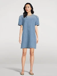Crush Embellished Denim Mini Dress