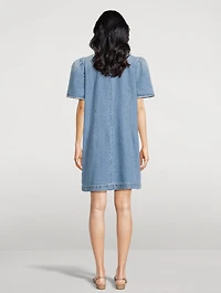 Crush Embellished Denim Mini Dress