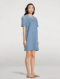 Crush Embellished Denim Mini Dress