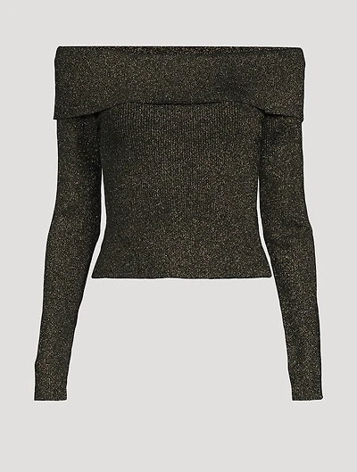 Crush Lurex Off-The-Shoulder Top