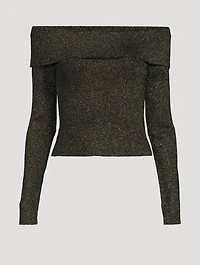 Crush Lurex Off-The-Shoulder Top
