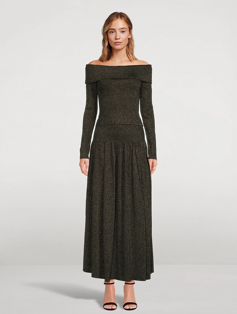 Crush Lurex Off-The-Shoulder Top