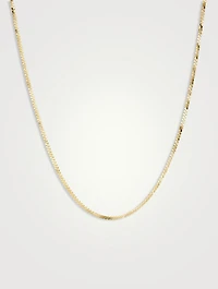14K Gold Serpentine Chain Necklace