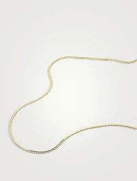 14K Gold Serpentine Chain Necklace