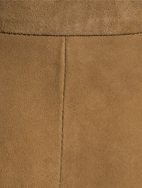 Suede Midi Skirt
