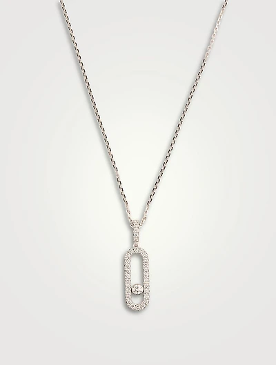 Move Uno 18K Gold Pavé Necklace With Diamonds