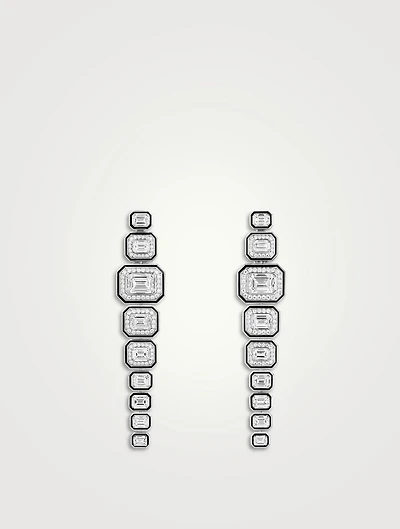 Vendôme Liseré White Gold Pendant Earrings With Diamonds
