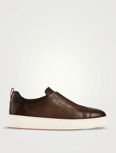 Victory Leather Slip-On Sneakers