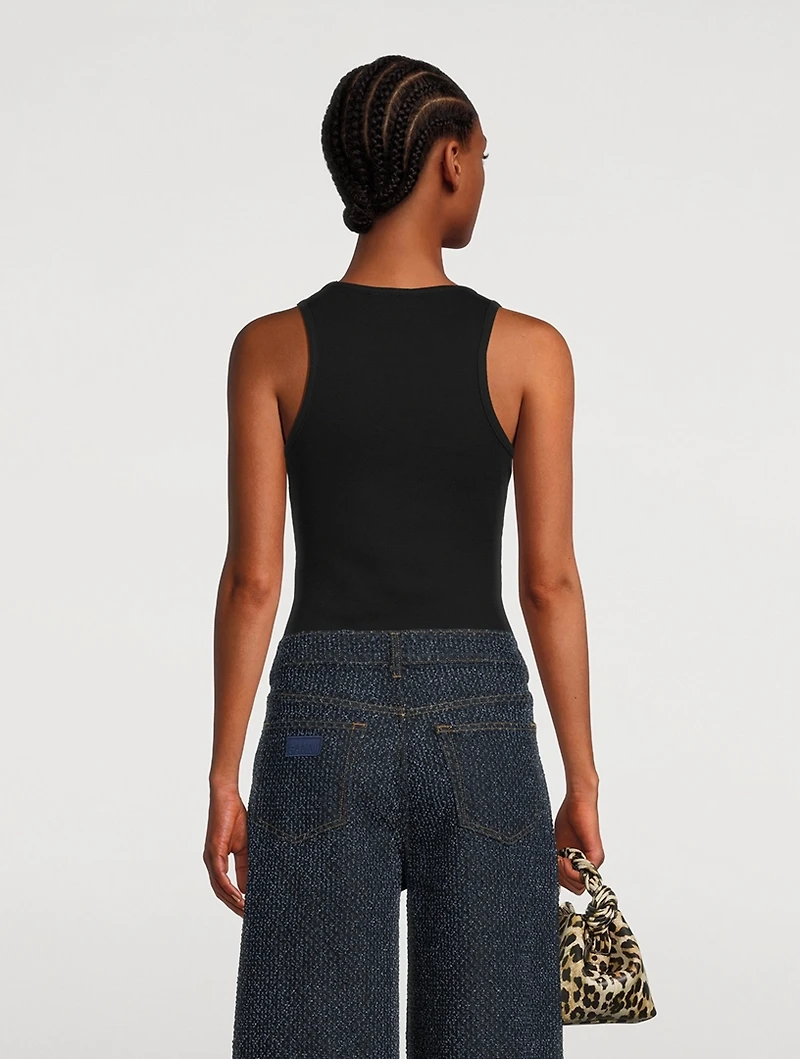 Crystal-Embellished Tank Top
