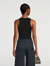 Crystal-Embellished Tank Top