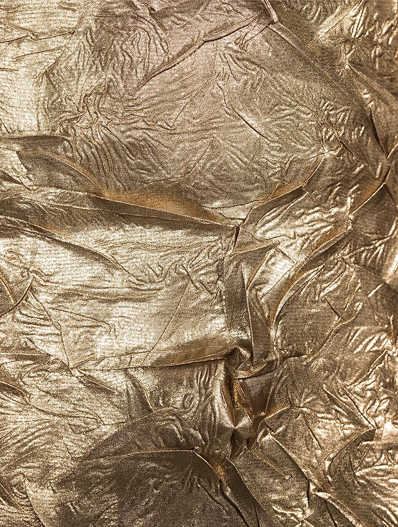 Crinkled Metallic Blouse