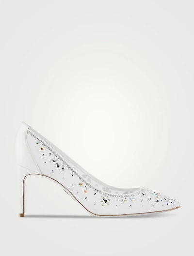 Cinderella Crystal Mesh Pumps