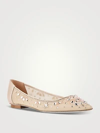 Cinderella Crystal Mesh Ballet Flats