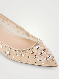 Cinderella Crystal Mesh Ballet Flats