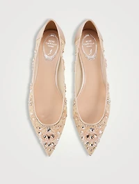 Cinderella Crystal Mesh Ballet Flats