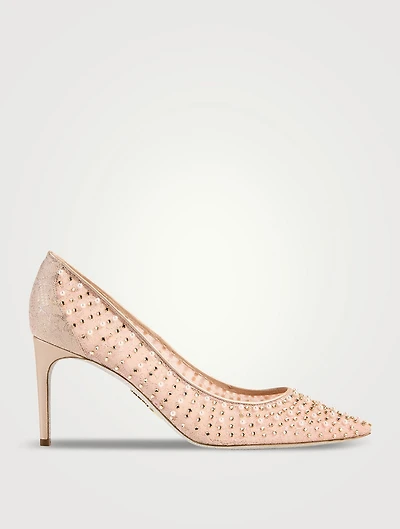 Beaded Lace Pumps