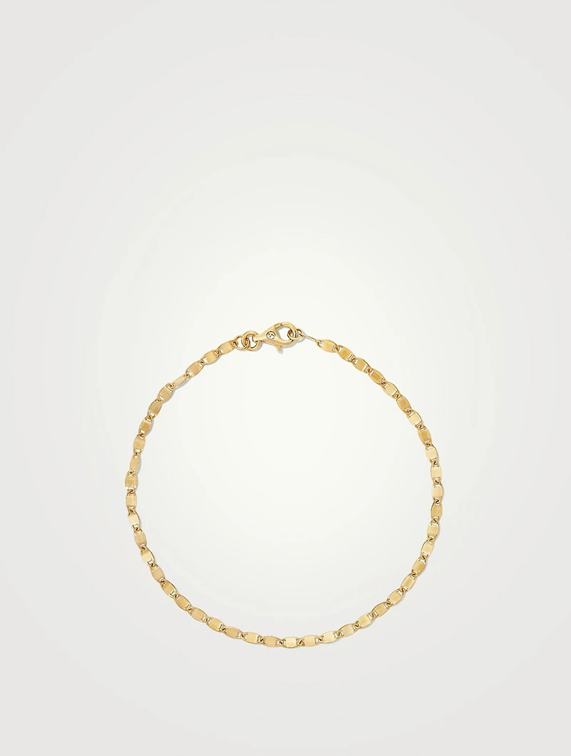 14K Gold Anchor Chain Bracelet